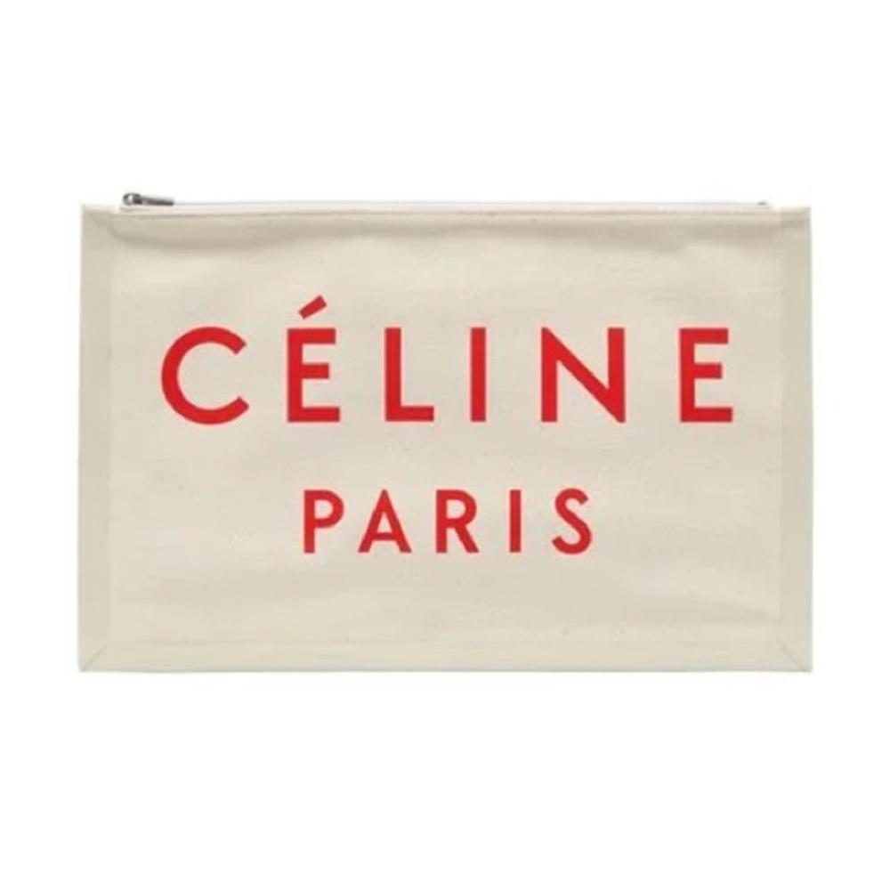 NWT Original Celine Canvas Clutch - Never Used, Comes in Box